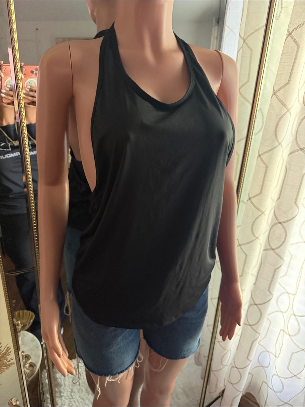 Fabletics Black Racerback Workout Tank - Picture 3 of 5